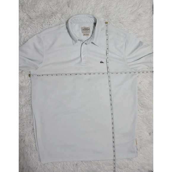 QuickSilver Waterman Collection Mens Shirt‎ Dri Fit Casual Preppy Workwear White - Picture 5 of 7